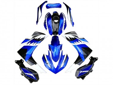 Tiburón Blanco Azul & Negro 15-18 R3 Carenado Moto