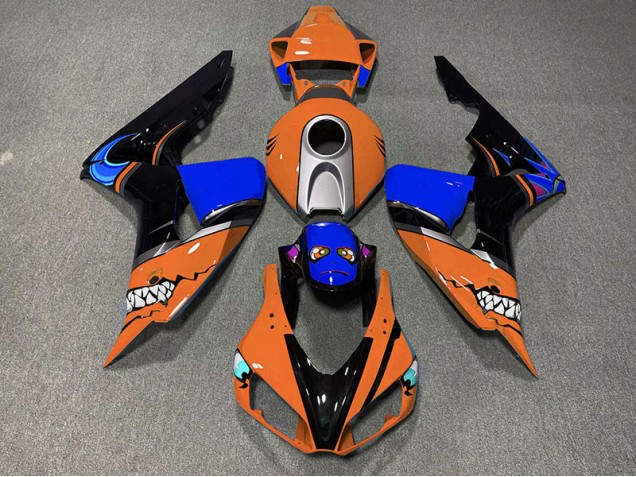 Tiburón Naranja 06-07 CBR1000RR Carenado Moto Tiburón Naranja 06-07 CBR1000RR Carenado Moto
