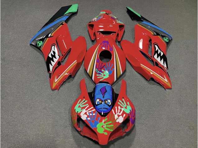 Tiburón Rojo 04-05 CBR1000RR Carenado Moto Tiburón Rojo 04-05 CBR1000RR Carenado Moto