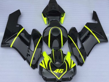 Todo Negro & Alta Visibilidad 46 04-05 CBR1000RR Carenado Moto