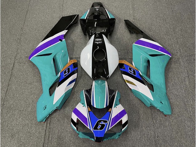 Verde Azulado 6 04-05 CBR1000RR Carenado Moto Verde Azulado 6 04-05 CBR1000RR Carenado Moto