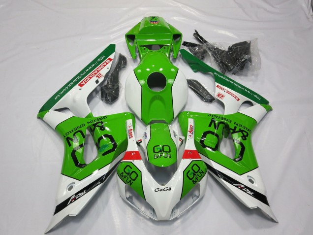Verde & Blanco 06-07 CBR1000RR Carenado Moto Verde & Blanco 06-07 CBR1000RR Carenado Moto