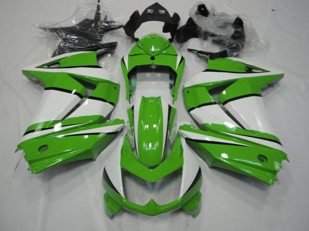 Verde & Blanco 08-12 Ninja 250 Carenado Moto Verde & Blanco 08-12 Ninja 250 Carenado Moto