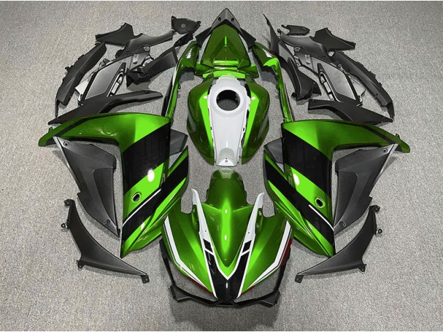 Verde Blanco & Negro 15-18 R3 Carenado Moto Verde Blanco & Negro 15-18 R3 Carenado Moto
