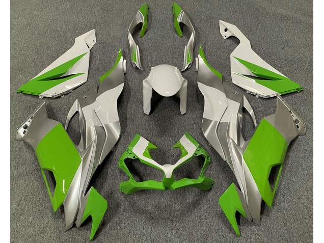 Verde Blanco & Plata 19-23 ZX6R Carenado Moto Verde Blanco & Plata 19-23 ZX6R Carenado Moto