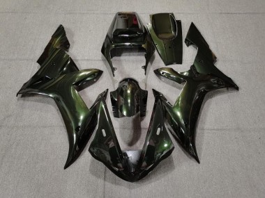 Verde Bosque & Dorado 02-03 R1 Carenado Moto