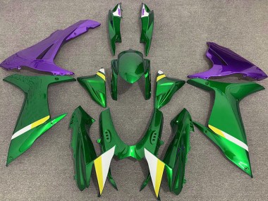 Verde Brillante & Morado 11-24 GSXR 600-750 Carenado Moto