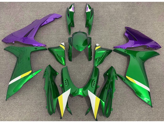 Verde Brillante & Morado 11-24 GSXR 600-750 Carenado Moto Verde Brillante & Morado 11-24 GSXR 600-750 Carenado Moto
