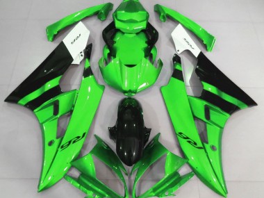 Verde Brillante & Negro 06-07 R6 Carenado Moto
