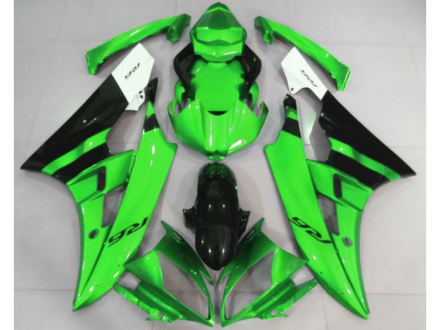 Verde Brillante & Negro 06-07 R6 Carenado Moto Verde Brillante & Negro 06-07 R6 Carenado Moto