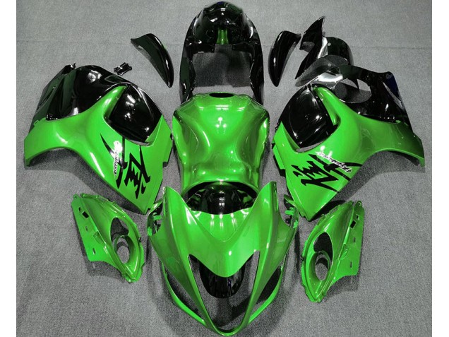 Verde Brillante & Negro 08-20 GSXR 1300 Carenado Moto Verde Brillante & Negro 08-20 GSXR 1300 Carenado Moto