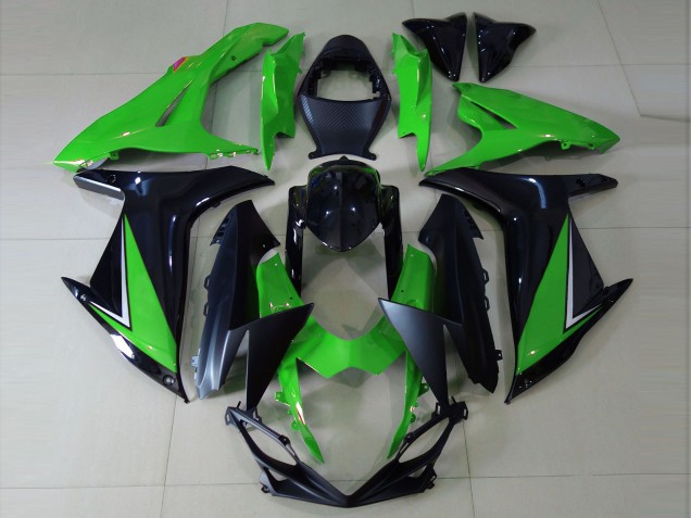 Verde Brillante & Negro 11-24 GSXR 600-750 Carenado Moto Verde Brillante & Negro 11-24 GSXR 600-750 Carenado Moto