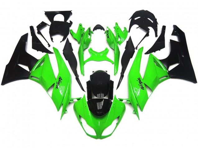 Verde Brillante Profundo Nítido 09-12 ZX6R Carenado Moto Verde Brillante Profundo Nítido 09-12 ZX6R Carenado Moto