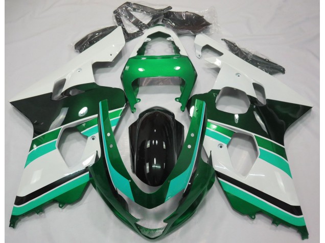 Verde Brillante & Verde 04-05 GSXR 600-750 Carenado Moto Verde Brillante & Verde 04-05 GSXR 600-750 Carenado Moto