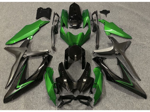 Verde Brillante & Verde R 08-10 GSXR 600-750 Carenado Moto Verde Brillante & Verde R 08-10 GSXR 600-750 Carenado Moto