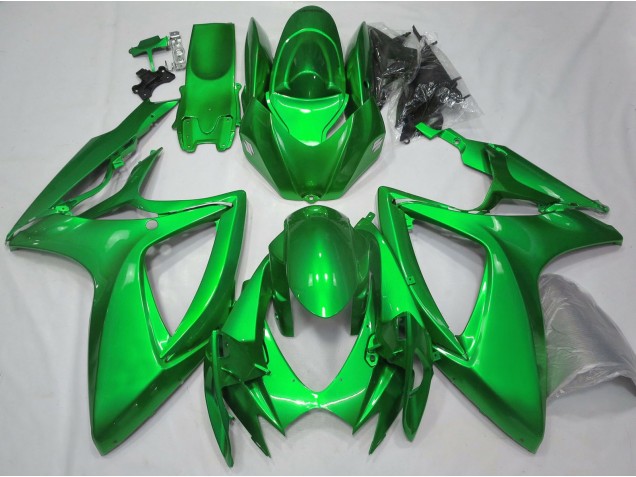 Verde Brillo Liso 06-07 GSXR 600-750 Carenado Moto Verde Brillo Liso 06-07 GSXR 600-750 Carenado Moto