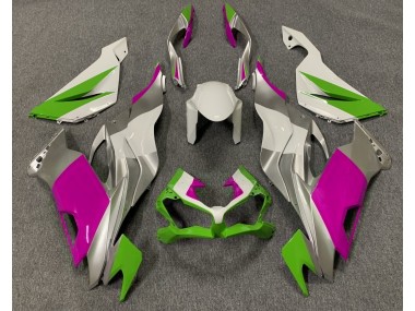 Verde Brillo Rosa & Plata 19-23 ZX6R Carenado Moto