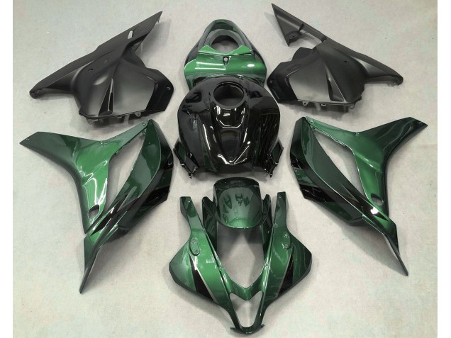Verde Intenso Con Negro 09-12 CBR600RR Carenado Moto Verde Intenso Con Negro 09-12 CBR600RR Carenado Moto