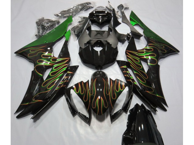 Verde Llama 08-16 R6 Carenado Moto Verde Llama 08-16 R6 Carenado Moto