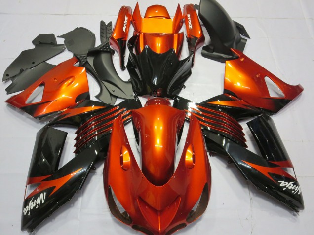 Verde Negro 06-11 ZX14R Carenado Moto Verde Negro 06-11 ZX14R Carenado Moto