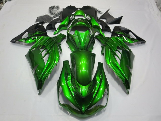 Verde Negro 12-21 ZX14R Carenado Moto Verde Negro 12-21 ZX14R Carenado Moto