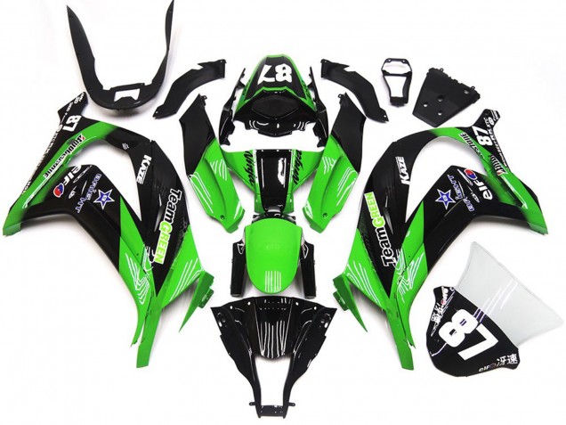 Verde & Negro 16-19 ZX10R Carenado Moto Verde & Negro 16-19 ZX10R Carenado Moto