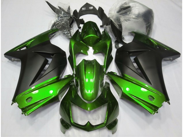 Verde & Negro Mate 08-12 Ninja 250 Carenado Moto Verde & Negro Mate 08-12 Ninja 250 Carenado Moto