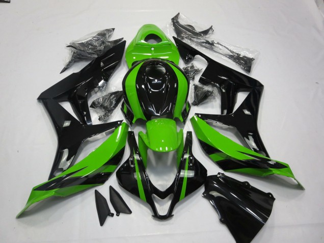 Verde & Negro Vibrantes 07-08 CBR600RR Carenado Moto Verde & Negro Vibrantes 07-08 CBR600RR Carenado Moto