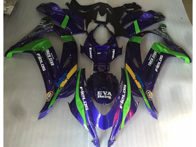 Verde Púrpura & Brillo 16-19 ZX10R Carenado Moto Verde Púrpura & Brillo 16-19 ZX10R Carenado Moto