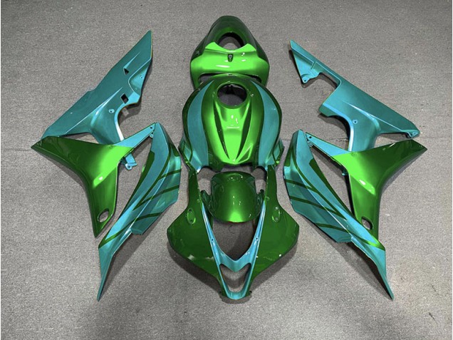 Verde & Verde Azulado 07-08 CBR600RR Carenado Moto Verde & Verde Azulado 07-08 CBR600RR Carenado Moto