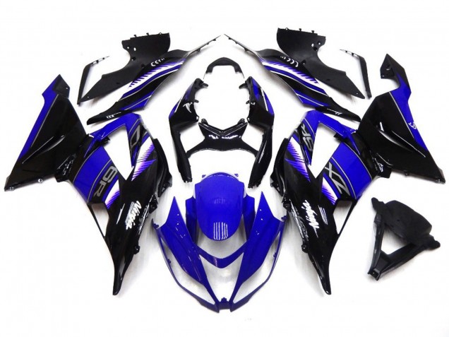 Vibrante Azul Profundo & Negro 13-18 ZX6R Carenado Moto Vibrante Azul Profundo & Negro 13-18 ZX6R Carenado Moto