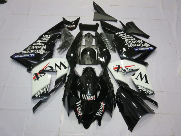 West Blanco Negro 04-05 ZX10R Carenado Moto West Blanco Negro 04-05 ZX10R Carenado Moto