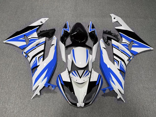 Zag Azul Blanco & Negro 09-12 ZX6R Carenado Moto Zag Azul Blanco & Negro 09-12 ZX6R Carenado Moto