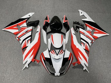 Zag Rojo Blanco & Negro 09-12 ZX6R Carenado Moto